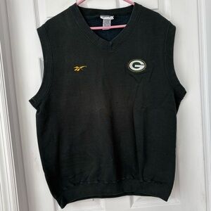Vintage Reebok Green Bay Packers NFL Sweater Vest